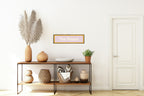 Custom Mustard Yellow Scalloped Border Panoramic Print | 16"x5" Sign | Numerous Colour Options