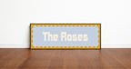 Custom Mustard Yellow Scalloped Border Panoramic Print | 16"x5" Sign | Numerous Colour Options