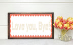 Custom Coral Scalloped Border Panoramic Print | 16"x5" Sign | Numerous Colour Options