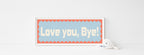 Custom Coral Scalloped Border Panoramic Print | 16"x5" Sign | Numerous Colour Options