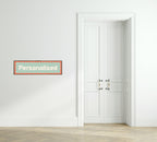 Custom Coral Scalloped Border Panoramic Print | 16"x5" Sign | Numerous Colour Options