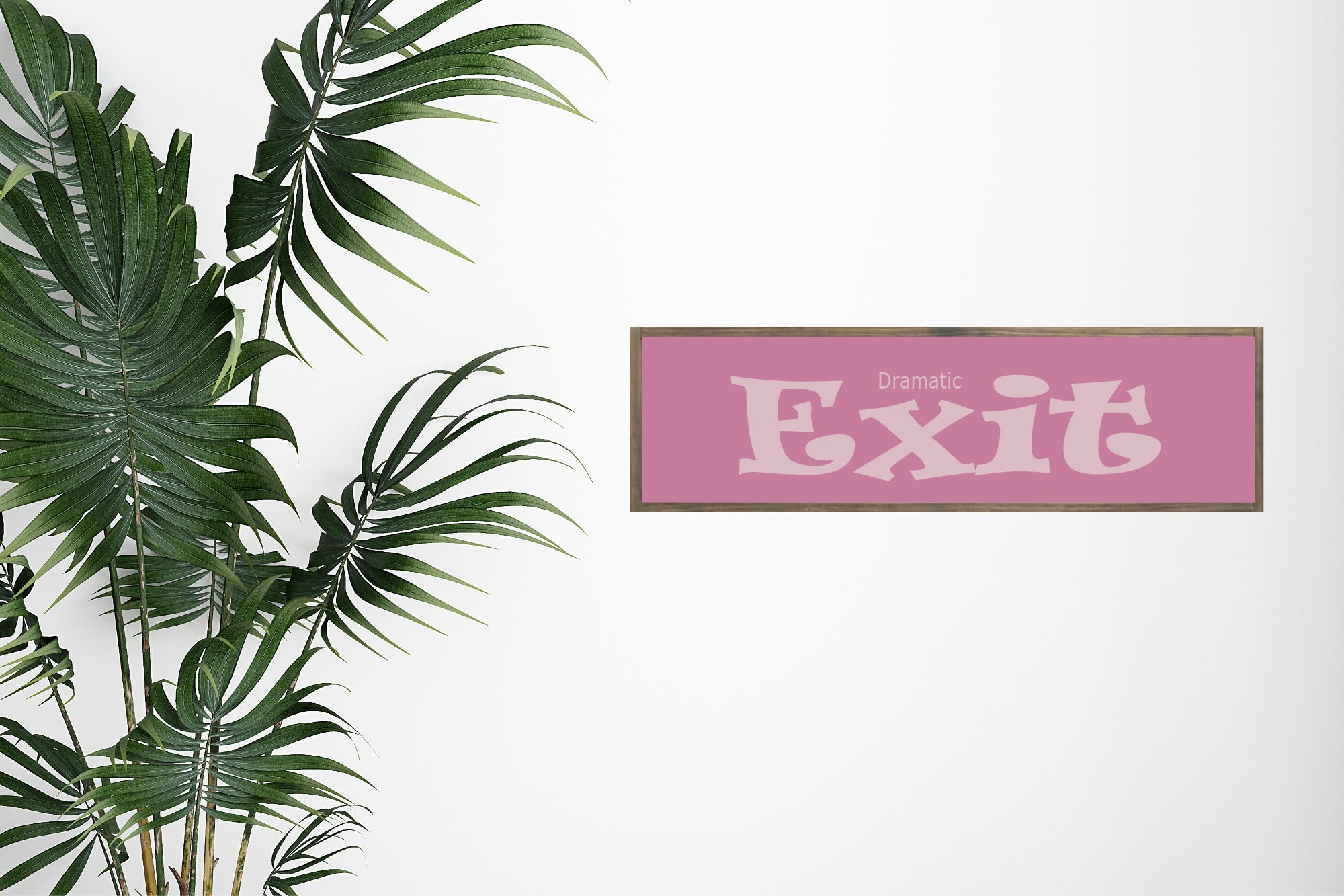 Dramatic Exit Panoramic Hallway Sign | Colour Options