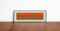 Welcome To The Mad House Panoramic Sign | Bright Patterned Hallway Print