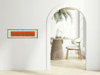 Welcome To The Mad House Panoramic Sign | Bright Patterned Hallway Print