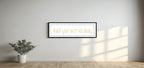 Wash Your Worries Away Panoramic Sign | Fun Bathroom Wall Art Print