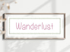 Wanderlust Panoramic Sign | Travel Wall Art Print