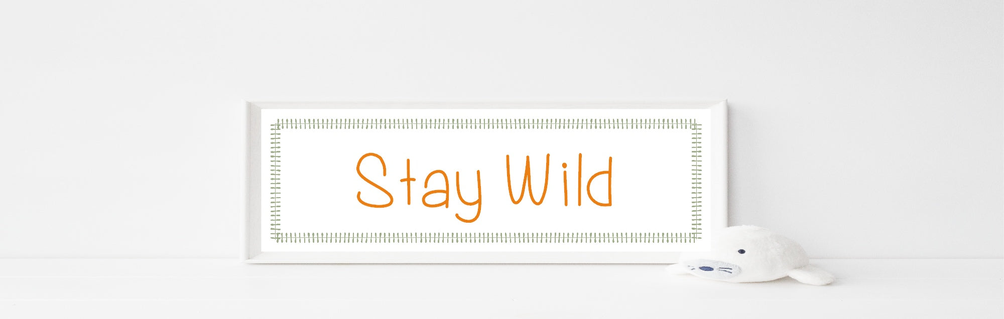 Stay Wild Panoramic Sign | Travel Wall Art Print