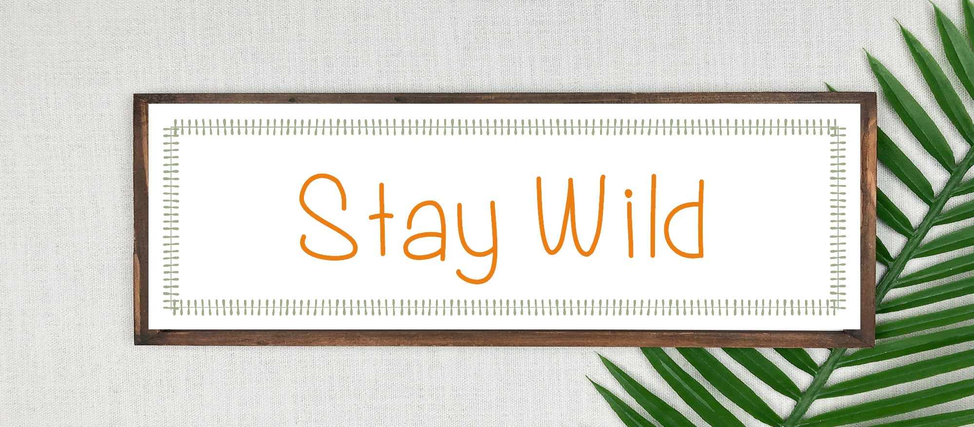 Stay Wild Panoramic Sign | Travel Wall Art Print