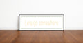 Lets Go Somewhere Panoramic Sign | Travel Wall Art Print