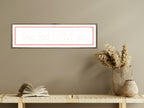 Dear Bed I Love You Panoramic Sign | Bedroom Wall Art Print