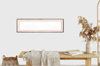 Dear Bed I Love You Panoramic Sign | Bedroom Wall Art Print