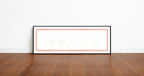 Dear Bed I Love You Panoramic Sign | Bedroom Wall Art Print