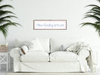 How Lucky Are We Panoramic Sign | Family Wall Art Print