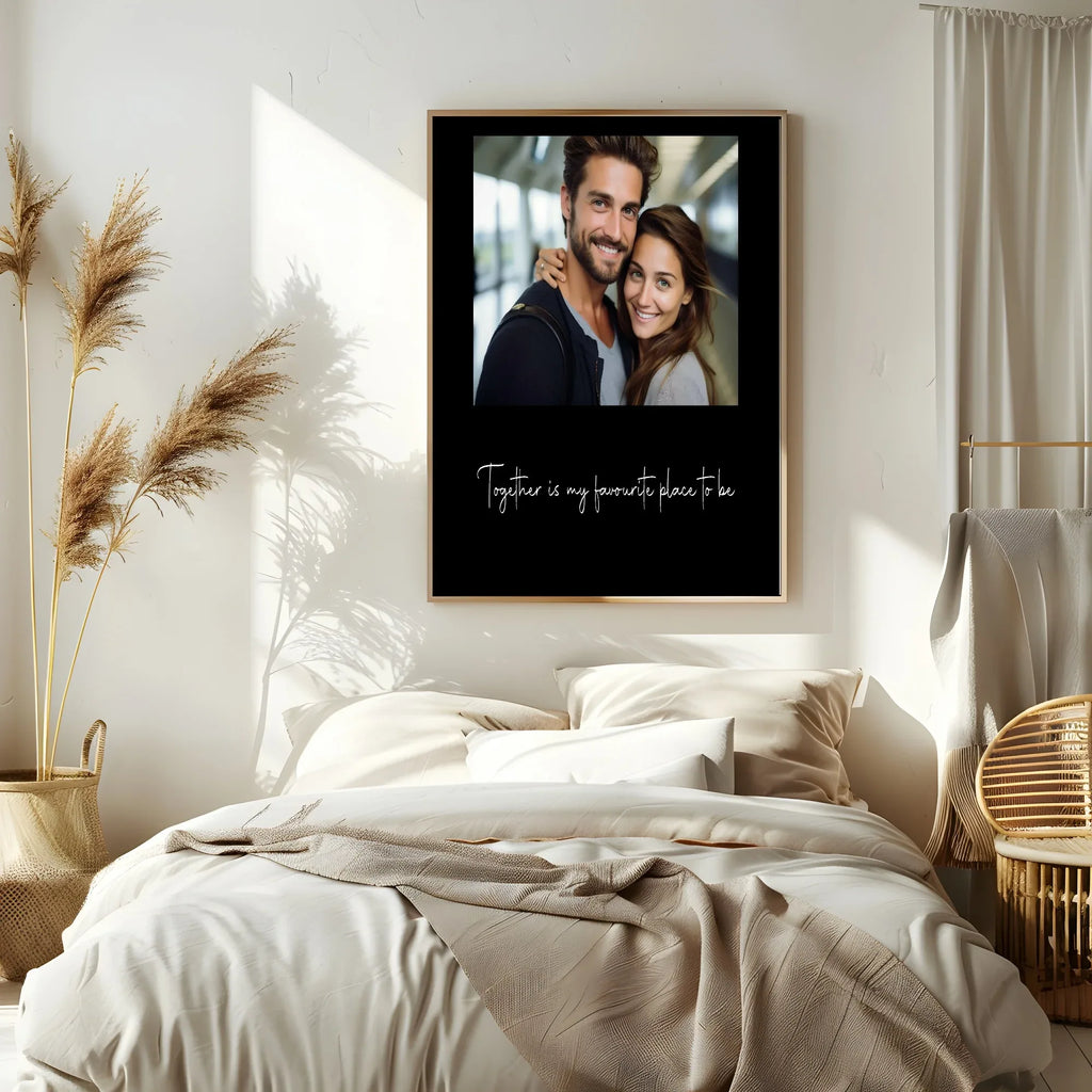Together Is My Favourite Place To Be Photo Print | Black, Cream or Pink - Larosier Prints