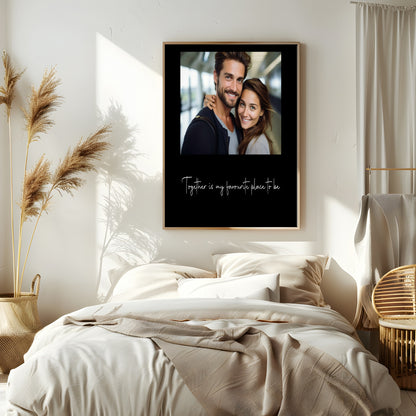 Together Is My Favourite Place To Be Photo Print | Black, Cream or Pink