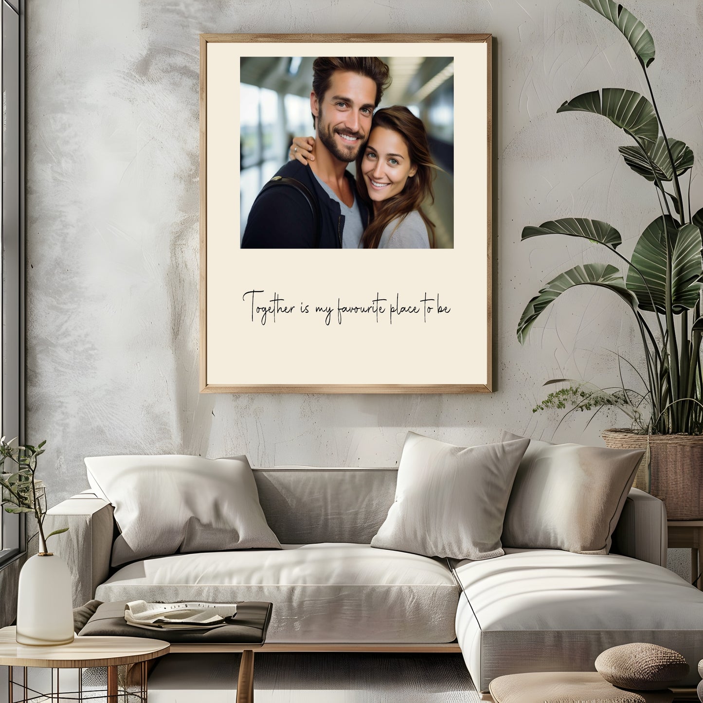 Together Is My Favourite Place To Be Photo Print | Black, Cream or Pink