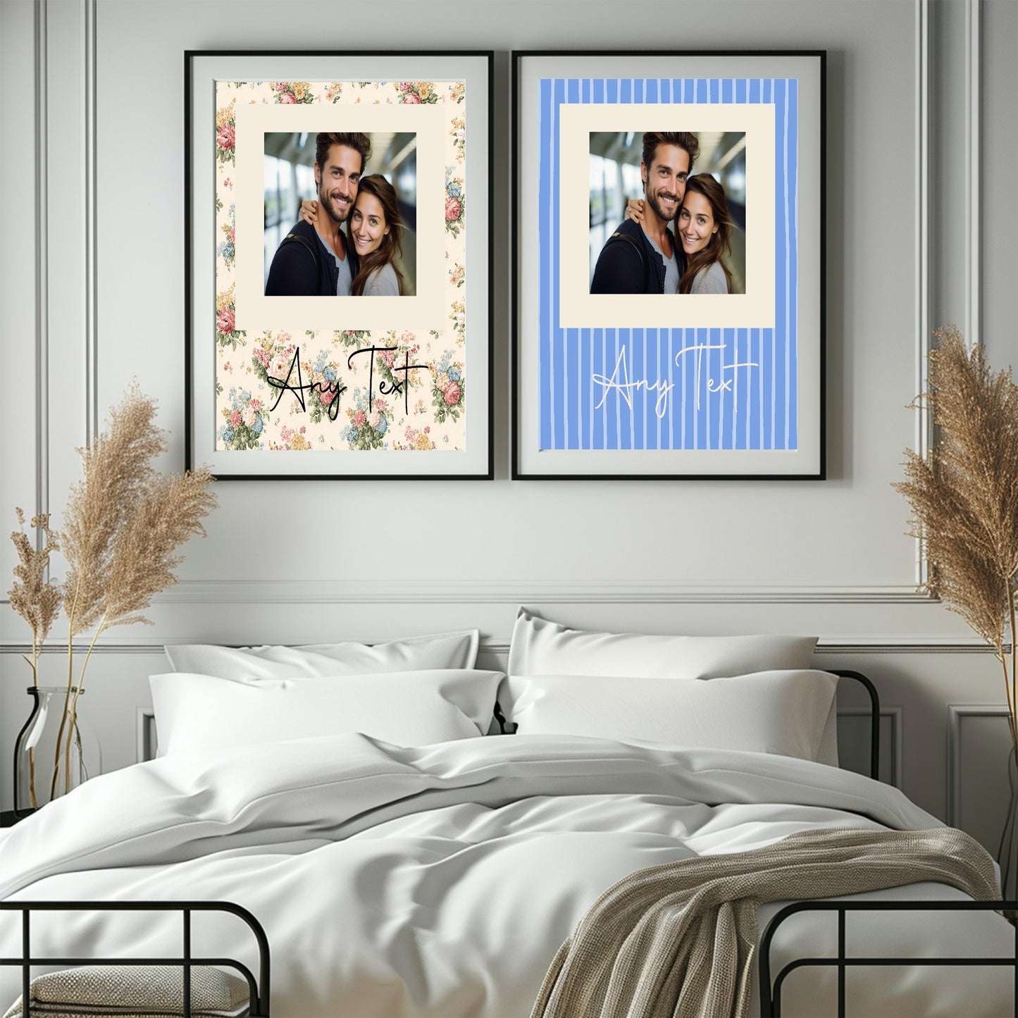 Personalised Floral Photo Print