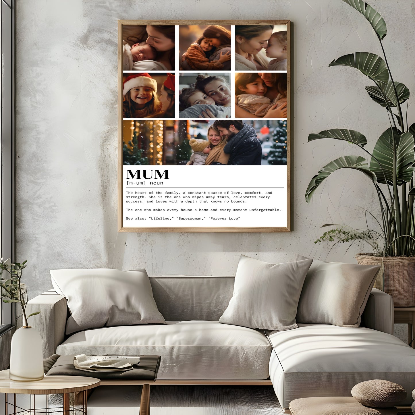 Mum Collage & Quote Photo Print