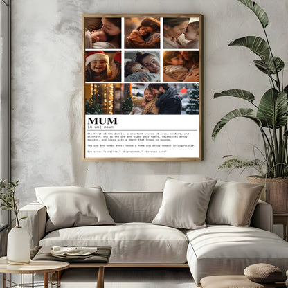 Mum Collage & Quote Photo Print
