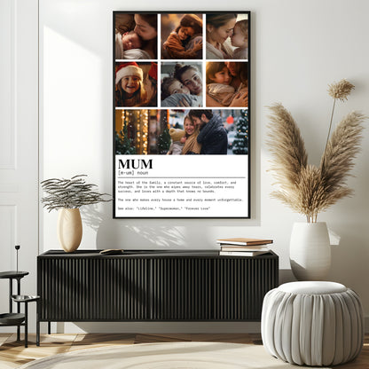 Mum Collage & Quote Photo Print