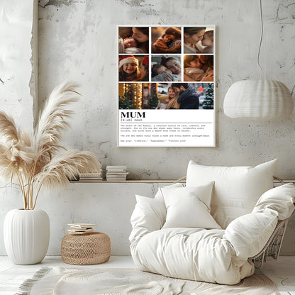 Mum Collage & Quote Photo Print