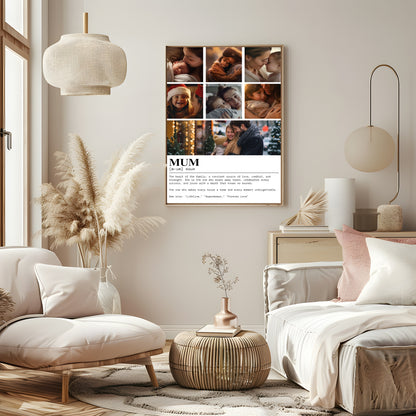 Mum Collage & Quote Photo Print