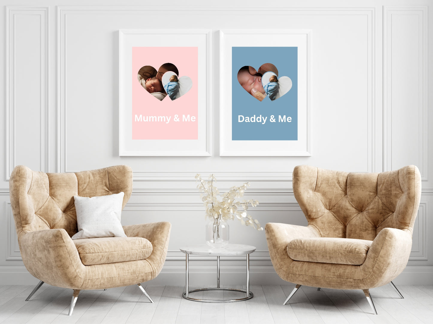 Daddy & Me Collage Photo Print