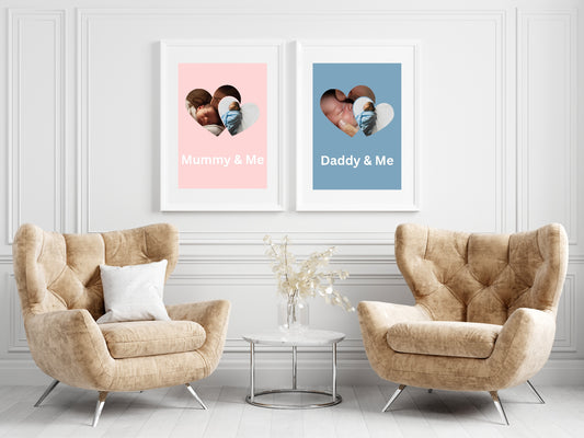 Mummy & Me Collage Photo Print