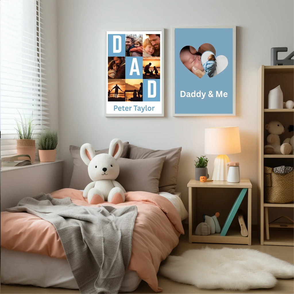 Daddy & Me Collage Photo Print - Larosier Prints