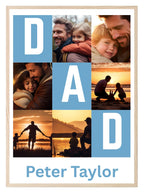 Personalised DAD Collage Photo Print - Larosier Prints