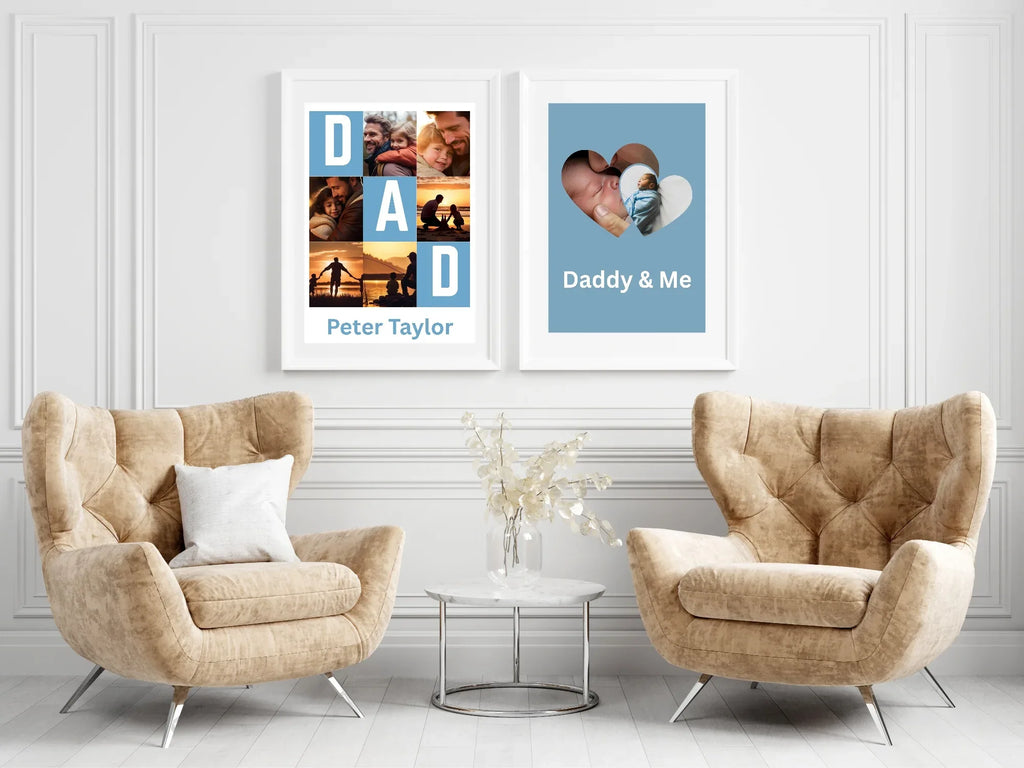 Personalised DAD Collage Photo Print - Larosier Prints