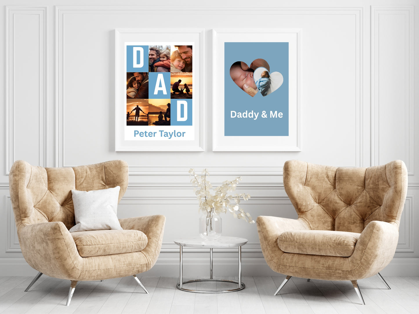 Personalised DAD Collage Photo Print