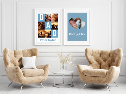 Personalised DAD Collage Photo Print