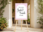 Harlequin Diamond Wedding Welcome Sign | Multiple Colour Options