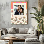 Personalised Floral & Stripes Photo Print - Larosier Prints
