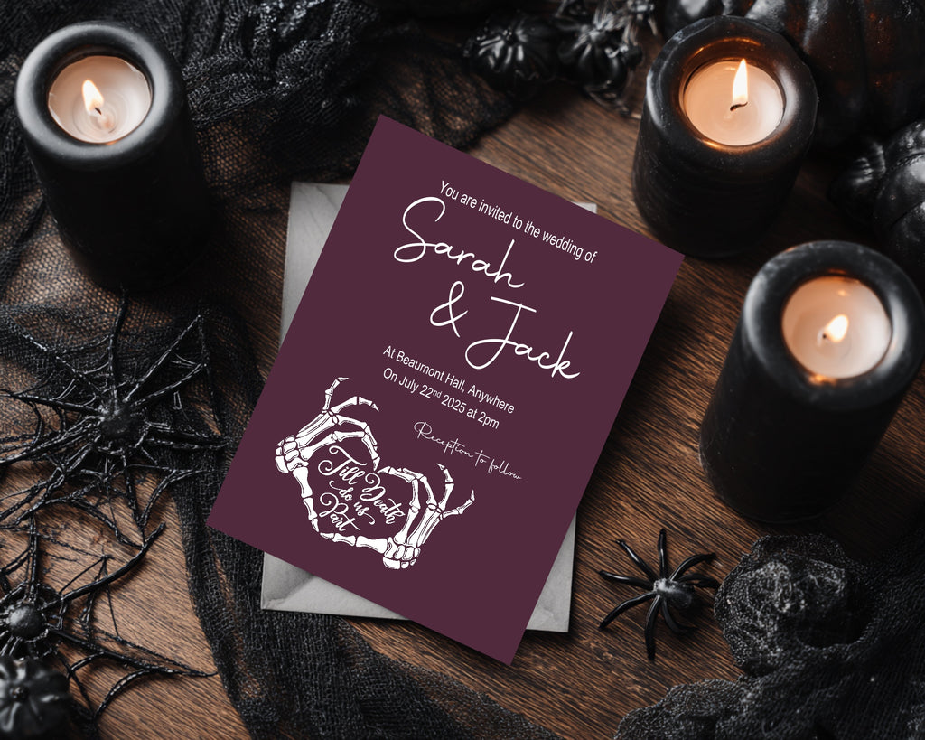 Till Death Do Us Part Personalised Wedding Keepsake Print