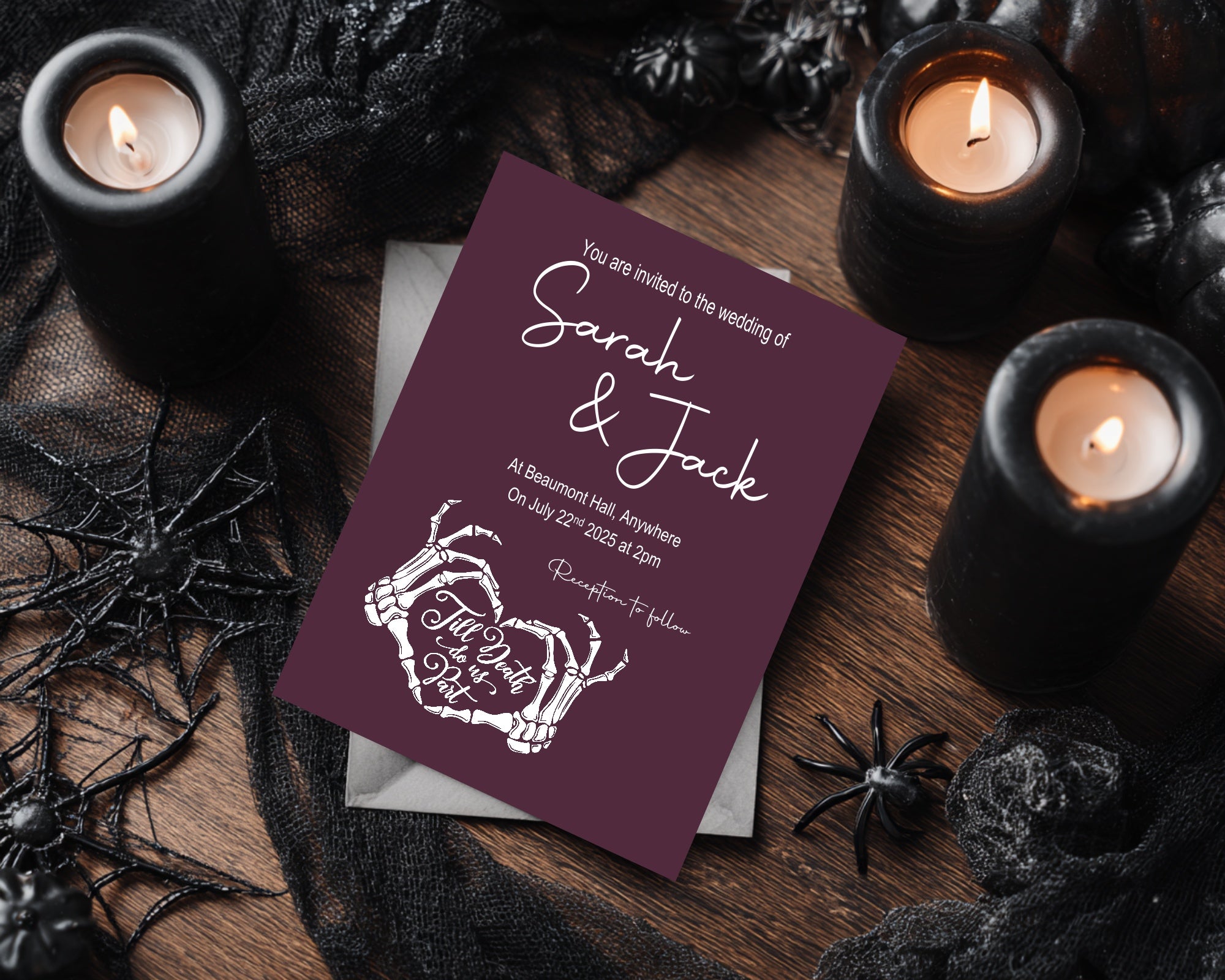 Till Death Do Us Part Personalised Wedding Keepsake Print