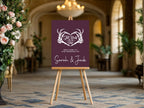 Gothic Wedding Party Invitations & Envelopes | Purple | Pack of 10