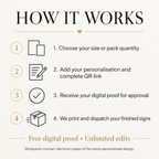 How to order a personalised wedding QR code sign