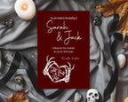 Red Gothic Wedding Invitations | Pack of 10