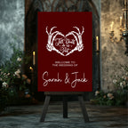 Red Gothic Wedding Invitations | Pack of 10