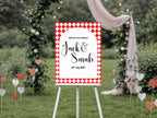 Harlequin Diamond Wedding Welcome Sign | Multiple Colour Options