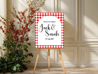 Harlequin Diamond Wedding Welcome Sign | Multiple Colour Options
