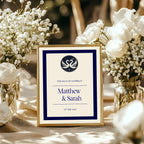 Celestial Swan In Love Wedding Welcome Sign – Double Sided Moon Keepsake Print