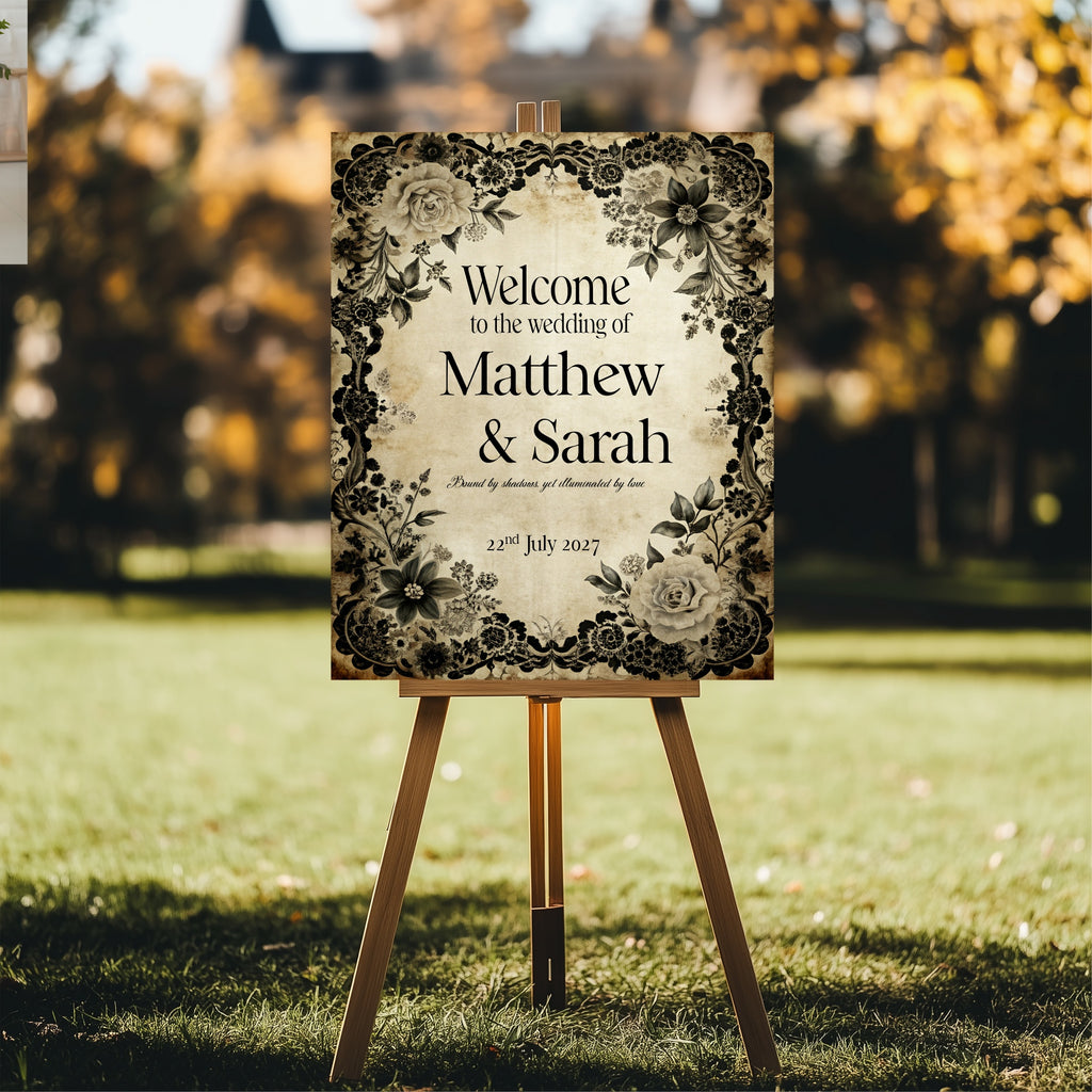 Black Rose Essentials Wedding Signage Bundle