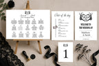 The Lovers Tarot Wedding Seating Plan | White