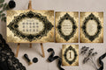 Black Lace Oval Frame Essentials Wedding Signage Bundle