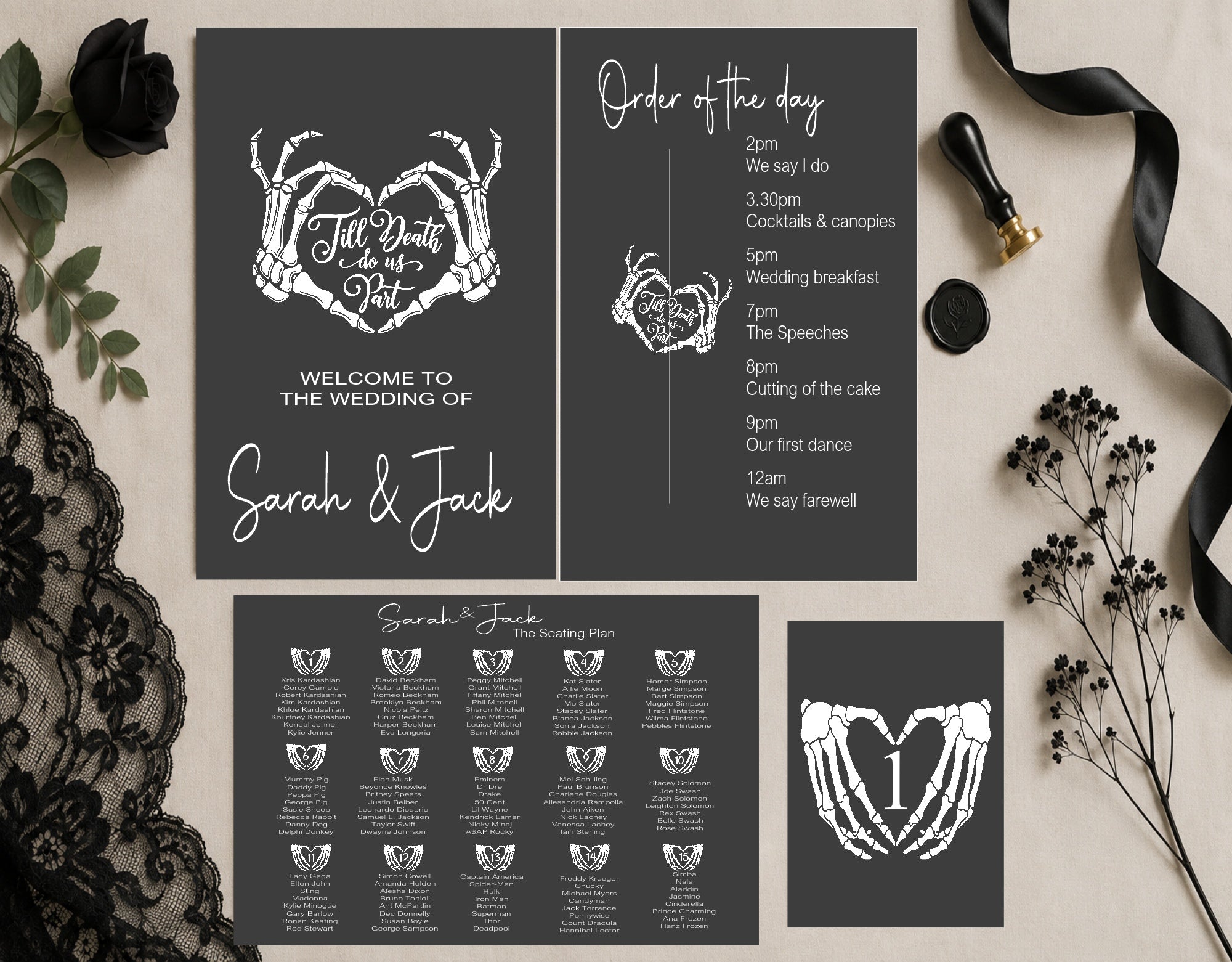 Till Death Essentials Wedding Signage Bundle