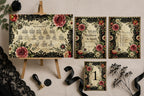 Gothic Floral Personalised Enclosure Cards | Pack of 10 | A6 or A5
