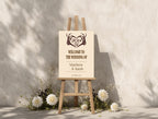 The Lovers Tarot Wedding Welcome Sign | Beige | Double-Sided Option